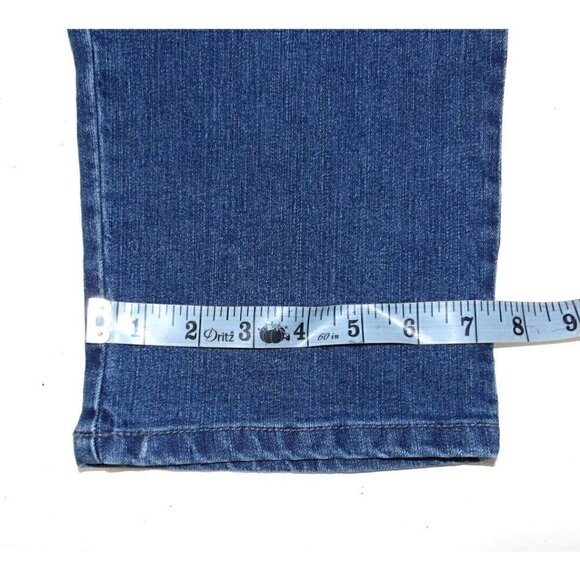GLORIA VANDERBILT slimming blue jeans high waist straight leg size 10 inseam 28" - Picture 4 of 4
